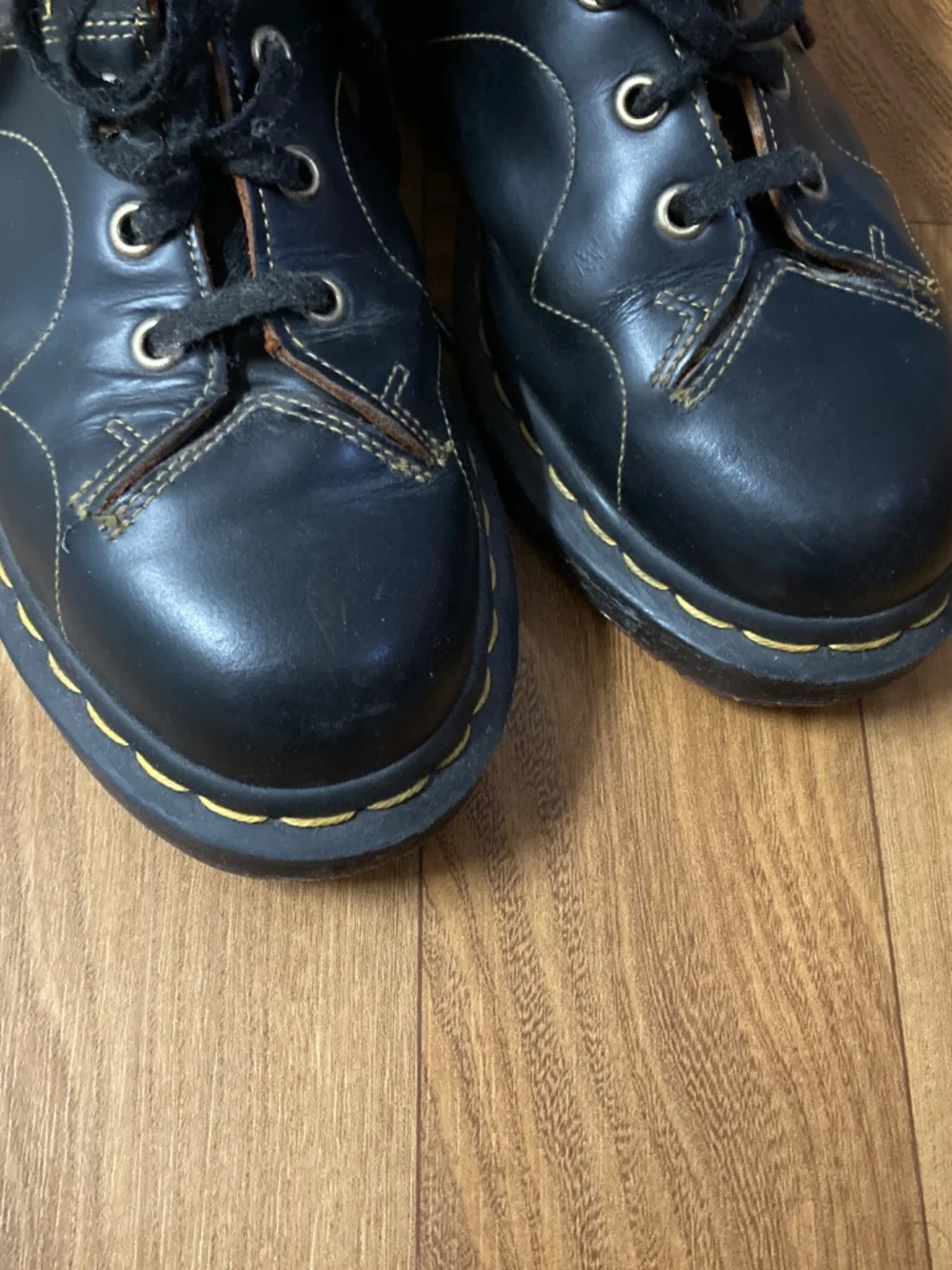 Dr. Martens Church Vintage Monkey Boots Black Leather Men’s 6 Women’s 7 EU 38